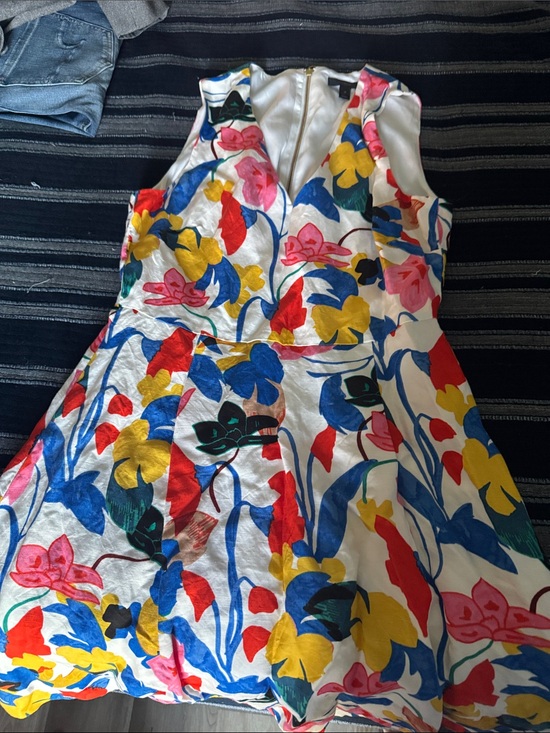 J. Crew Dresses & Skirts - JCrew women’s size 10 Bright Multicolor Floral Fit-and-Flare Dress